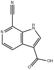 7-Cyano-6-azaindole-3-carboxylic acid Structure