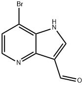 7-溴-1H-吡咯并[3,2-B]吡啶-3-羧醛,1190318-57-0,结构式