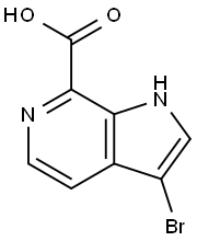 3-BroMo-6-azaindole-7-carboxylic acid Structure