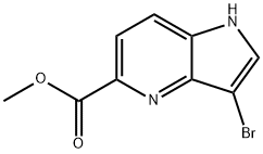 3-溴-1H-吡咯并[3,2-B]吡啶-5-羧酸甲酯, 1190318-72-9, 结构式
