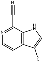 3-Chloro-7-cyano-6-azaindole 化学構造式