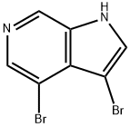 3,4-DibroMo-6-azaindole 化学構造式