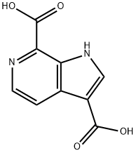 6-Azaindole-3,7-dicarboxylic acid Struktur