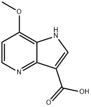 7-Methoxy-4-azaindole-3-carboxylic acid 化学構造式