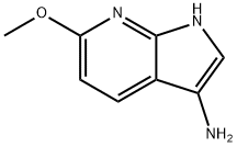 6-甲氧基-1H-吡咯并[2,3-B]吡啶-3-胺, 1190318-97-8, 结构式