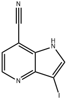7-Cyano-3-iodo-4-azaindole 化学構造式