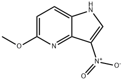 5-Methoxy-3-nitro-4-azaindole 化学構造式