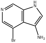 3-AMino-4-broMo-6-azaindole 化学構造式