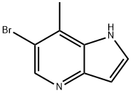 6-溴-7-甲基-1H-吡咯并[3,2-B]吡啶 结构式