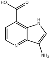 3-AMino-4-azaindole-7-carboxylic acid 化学構造式