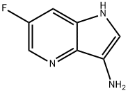3-AMino-6-fluoro-4-azaindole 化学構造式