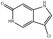 3-クロロ-1H-ピロロ[3,2-c]ピリジン-6-オール 化学構造式
