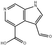3-ForMyl-6-azaindole-4-carboxylic acid 化学構造式
