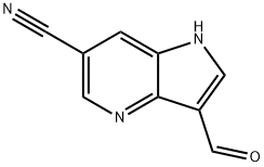 6-Cyano-4-azaindole-3-carbaldehyde 化学構造式