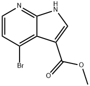 4-ブロモ-7-アザインドール-3-カルボン酸メチル 化学構造式