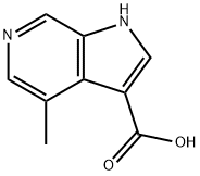 4-Methyl-6-azaindole-3-carboxylic acid Struktur