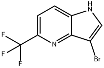 3-BroMo-5-(trifluoroMethyl)-4-azaindole 化学構造式