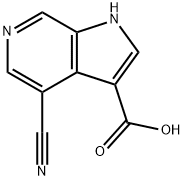 4-Cyano-6-azaindole-3-carboxylic acid Structure