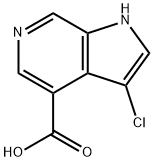 3-CHLORO-6-AZAINDOLE-4-CARBOXYLIC ACID,1190320-29-6,结构式