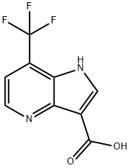 7-(TrifluoroMethyl)-4-azaindole-3-carboxylic acid Struktur