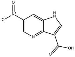 6-Nitro-4-azaindole-3-carboxylic acid Struktur