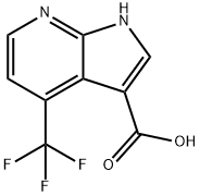 4-(TrifluoroMethyl)-7-azaindole-3-carboxylic acid Struktur