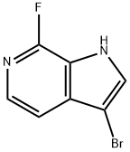 3-溴-7-氟-6-氮杂吲哚,1190320-95-6,结构式