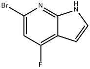 6-溴-4-氟-1H-吡咯并[2,3-B]吡啶,1190321-36-8,结构式