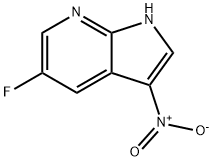 5-Fluoro-3-nitro-7-azaindole 结构式