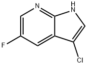 3-氯-5-氟-1H-吡咯并[2,3-B]吡啶, 1190321-60-8, 结构式