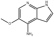 5-甲氧基-1H-吡咯并[2,3-B]吡啶-4-胺, 1190321-67-5, 结构式