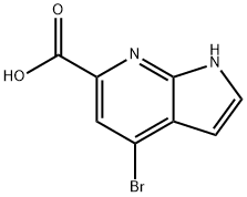 4-BroMo-7-azaindole-6-carboxylic acid Struktur