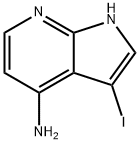 3-碘-1H-吡咯并[2,3-B]吡啶-4-胺, 1190322-08-7, 结构式