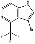 3-BroMo-4-(trifluoroMethyl)-5-azaindole 化学構造式