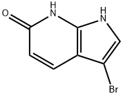 3-溴-1H-吡咯并[2,3-B]吡啶-6-醇 结构式