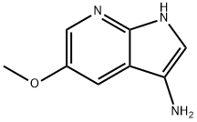 5-甲氧基-1H-吡咯[2,3-B]吡啶-3-胺 结构式