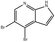 4,5-DibroMo-7-azaindole 化学構造式