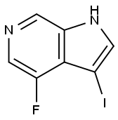 4-Fluoro-3-iodo-6--azaindole Structure