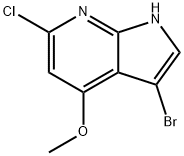 3-BroMo-6-chloro-4-Methoxy-7-azaindole,1190322-49-6,结构式