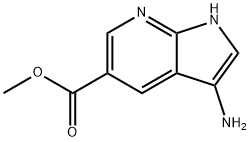 3-AMino-7-azaindole-5-carboxylic acid Methyl ester Struktur