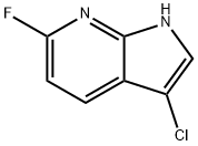 3-氯-6-氟-1H-吡咯并[2,3-B]吡啶,1190322-84-9,结构式