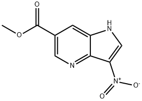 3-Nitro-4-azaindole-6-carboxylic acid Methyl ester Struktur