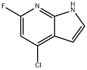 4-Chloro-6-fluoro-7-azaindole Structure