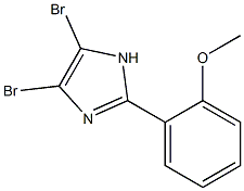 1H-IMidazole, 4,5-dibroMo-2-(2-Methoxyphenyl)- 结构式