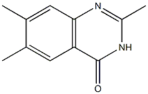 2,6,7-三甲基-4(1H)-喹唑啉酮,119063-78-4,结构式