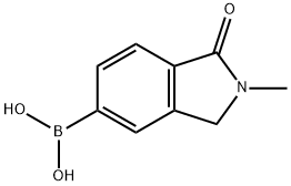(2-Methyl-1-oxoisoindolin-5-yl)boronic acid Structure