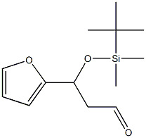3-(tert-butyldiMethylsilyloxy)-3-(furan-2-yl)-propanal Struktur