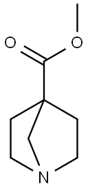 1-Azabicyclo[2.2.1]heptane-4-carboxylic acid 化学構造式