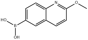 2-甲氧基喹啉-6-基硼酸 结构式