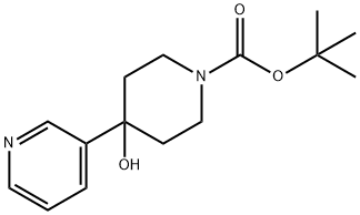1-Boc-4-hydroxy-4-(3-pyridinyl)-piperidine,1191240-34-2,结构式